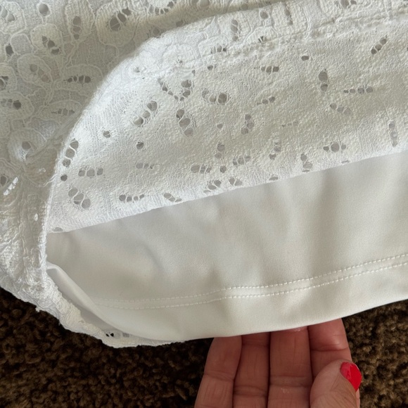 Charter Club White and Blue Eyelet Blouses - Picture 4 of 12